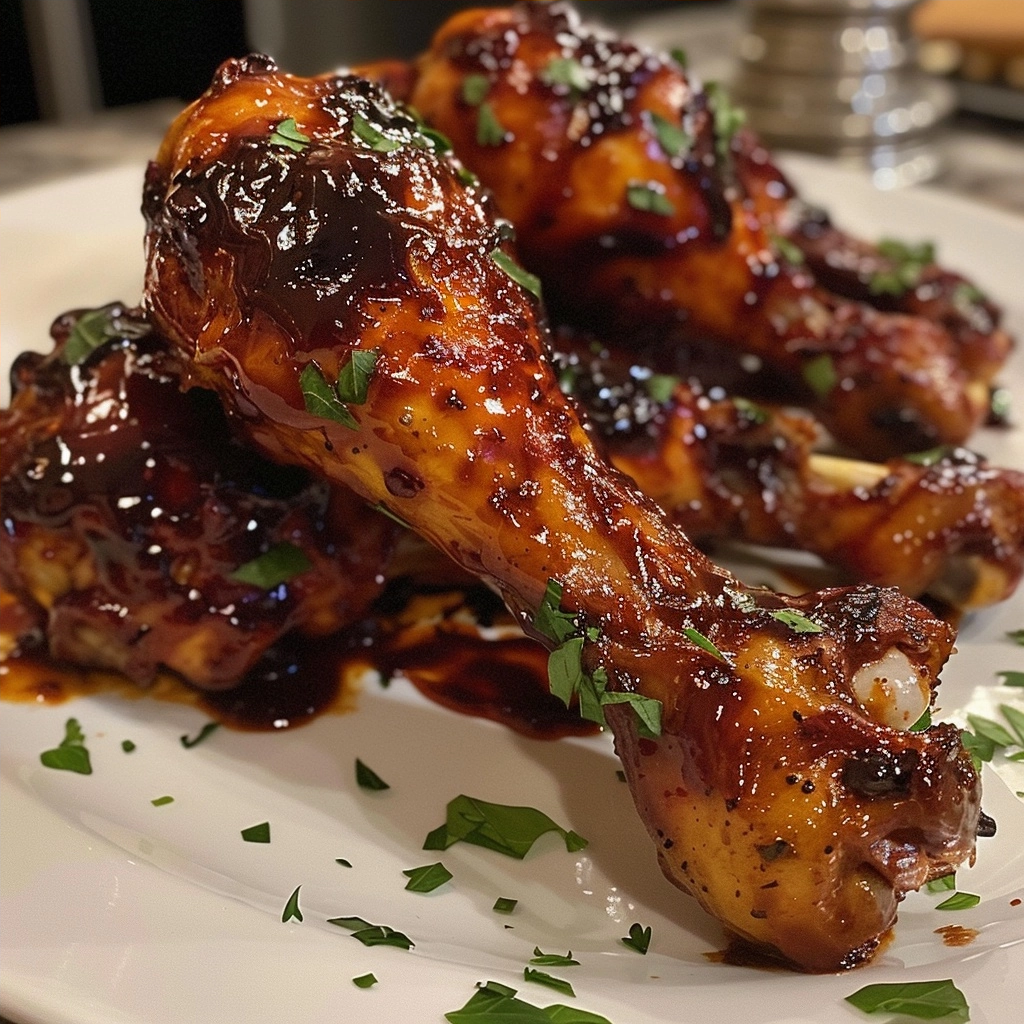 Two Ingredient Crispy Oven Baked BBQ Chicken