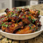 Honey BBQ Slow Cooker Chicken Wings