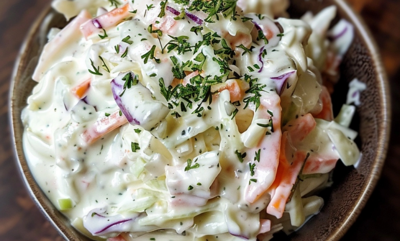 Creamy Coleslaw Yogurt Dressing Recipe