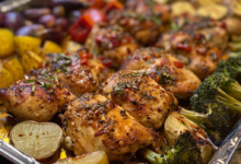 Sheet Pan Garlic Butter Chicken and Veggies
