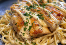 Garlic Butter Chicken Pasta Recipe with Creamy Twist