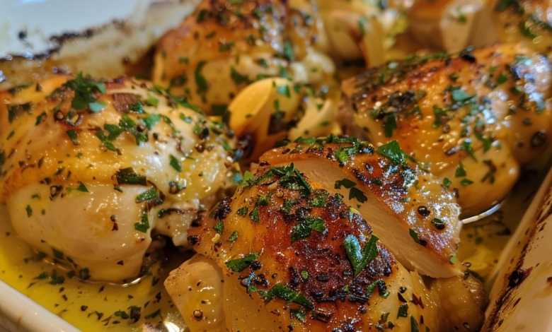 Oven Roasted Garlic Butter Chicken Recipe