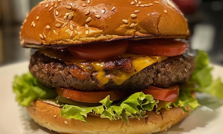Homemade Hamburgers Juicy and Delicious: A Flavorful Feast