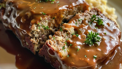 Classic Meatloaf with Brown Gravy Recipe
