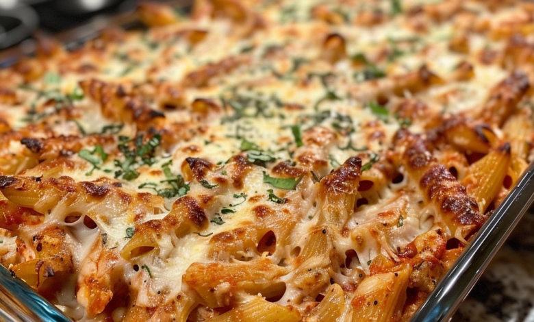 Chicken Parmesan Baked Ziti Recipe