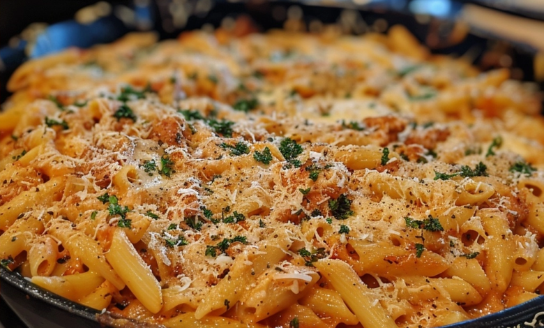 One Pot Chicken Parmesan Pasta