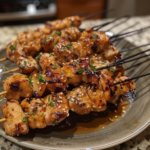 Honey Garlic Chicken Skewers Recipe
