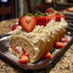 Strawberry Shortcake Cake Roll Recipe