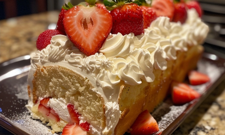 Strawberry Shortcake Cake Roll Recipe