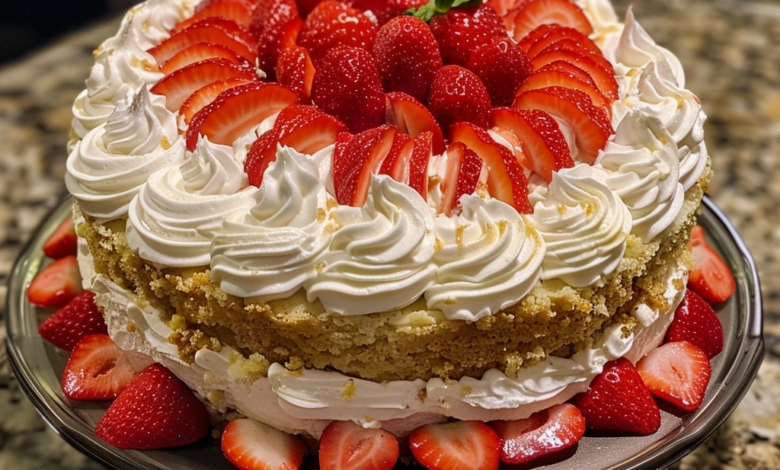 The Best Strawberry Shortcake Cake