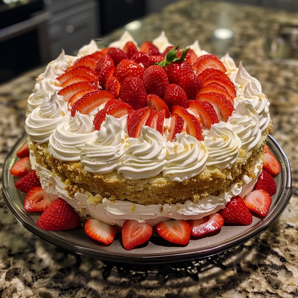 The Best Strawberry Shortcake Cake
