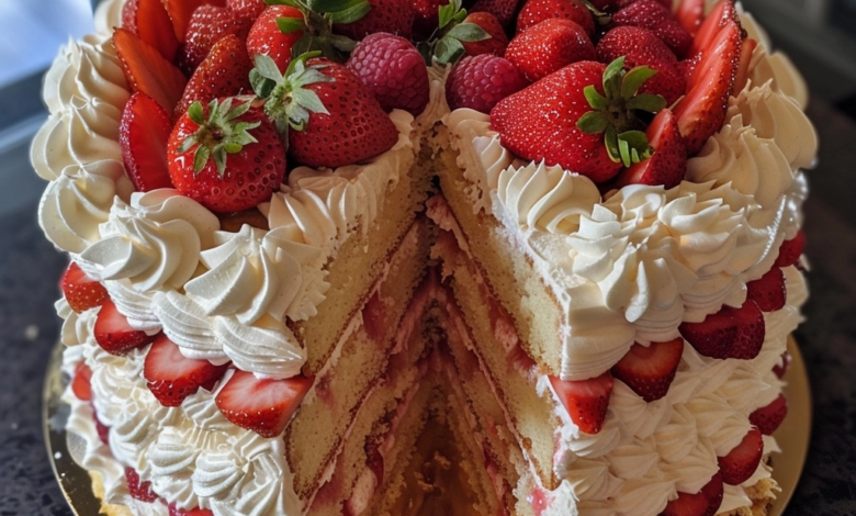 Strawberry Shortcake Layer Cake - Perfect for Every Occasion!