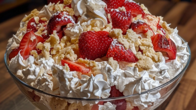 Strawberry Shortcake Fluff Salad: A Light and Creamy Refreshment