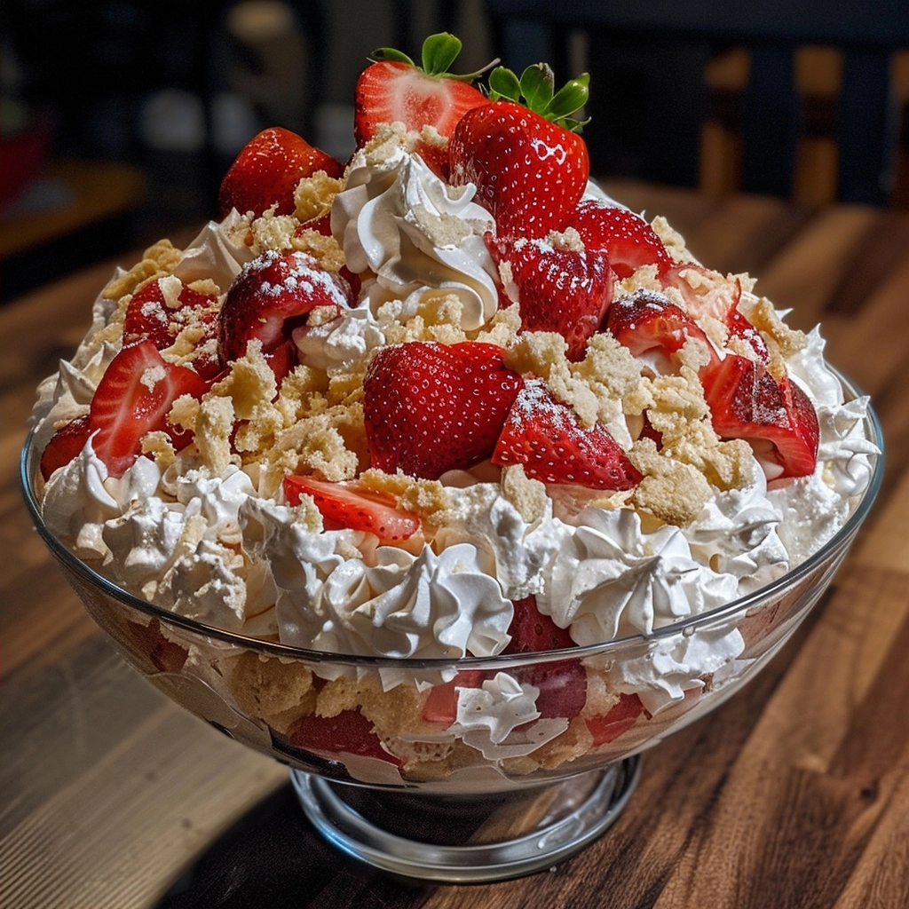 Strawberry Shortcake Fluff Salad: A Light and Creamy Refreshment