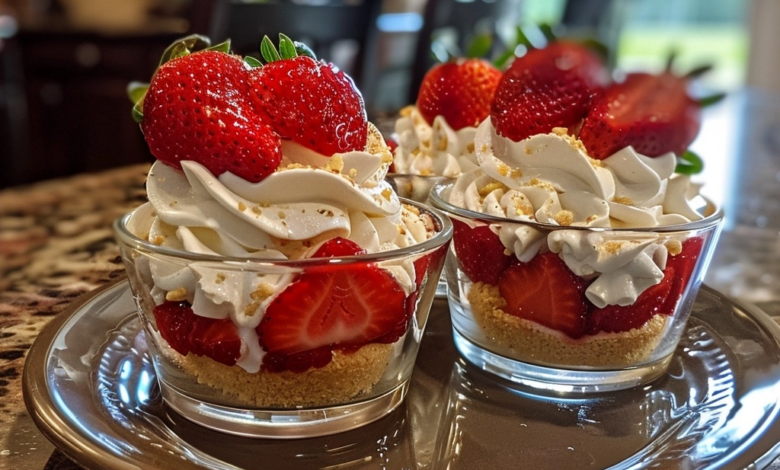 Strawberry Shortcake Dessert Cups: A Bite-Sized Delight