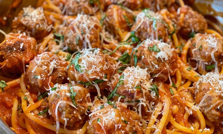 Creamy Spaghetti and Meatballs Recipe Without Alcohol