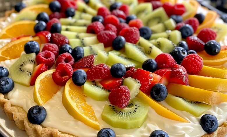 Sugar Cookie Fruit Pizza: No-Bake Sweet Treat