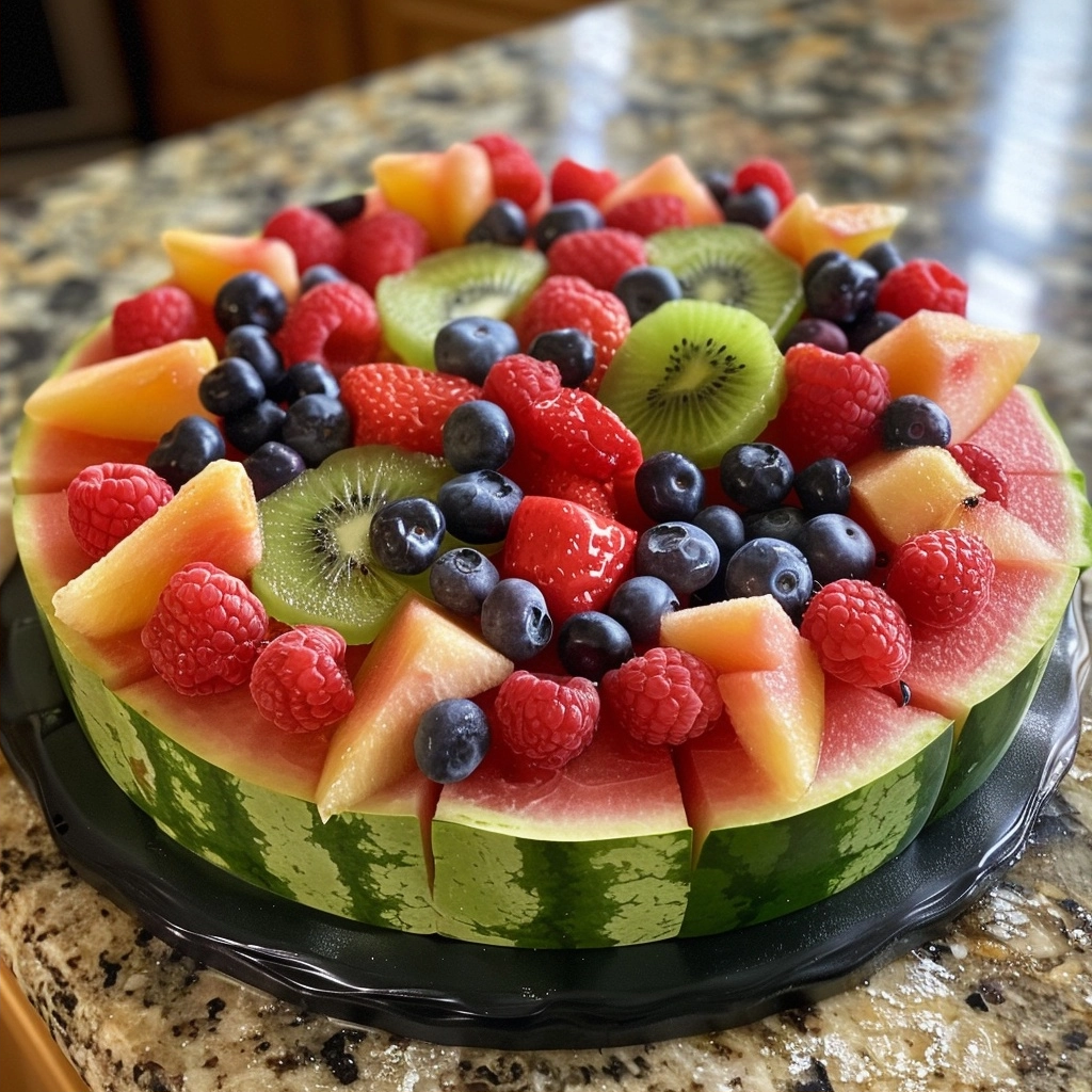 Healthy Watermelon Fruit Pizza: A Refreshing Summer Treat