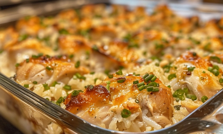 Angel Chicken Rice Casserole Recipe with Creamy Comfort