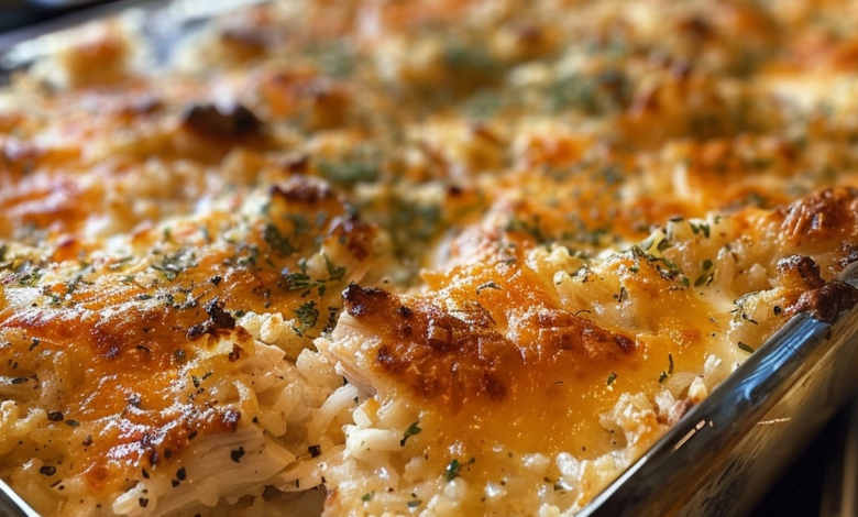 Rotisserie Chicken and Rice Casserole for a Hearty Meal
