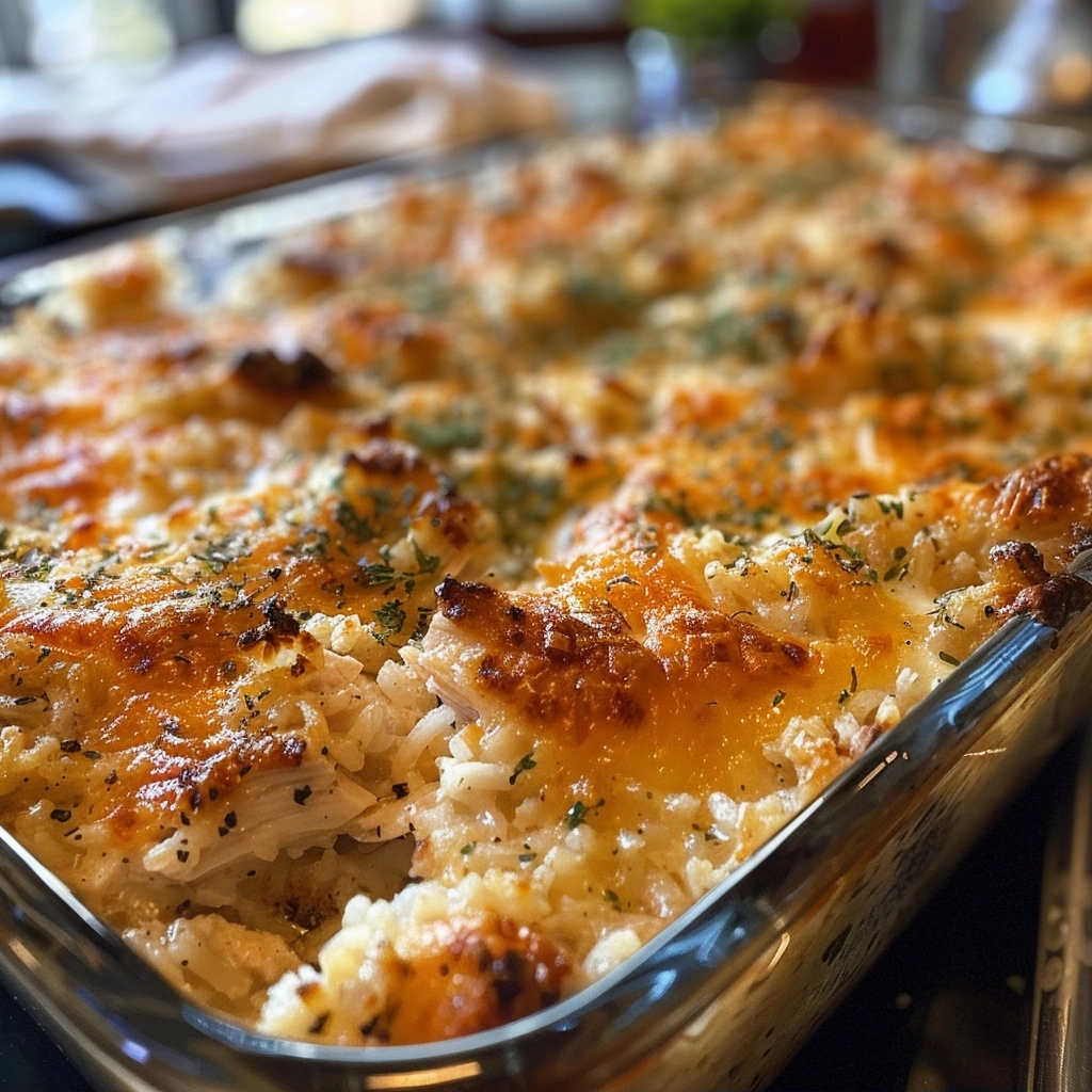 Rotisserie Chicken and Rice Casserole for a Hearty Meal