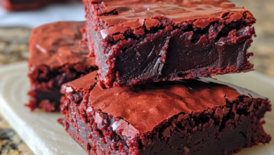 Fudgy Red Velvet Brownies: Rich, Moist, and Flavorful