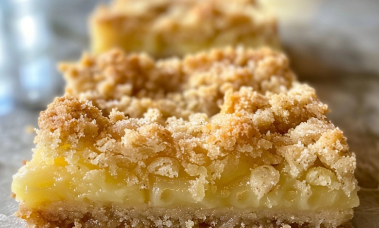 Lemon Crumb Bars Recipe with Zesty Flavor