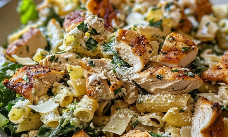 Chicken Caesar Pasta Salad Recipe for Weeknight Dinners