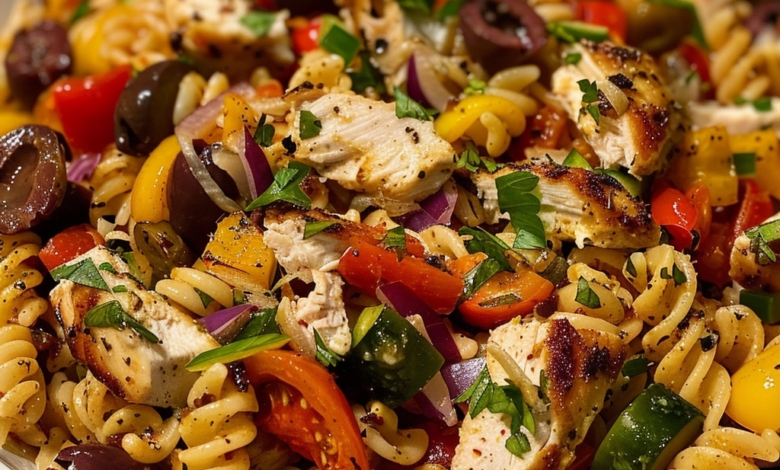 Italian Chicken Pasta Salad for Easy Weeknight Meals