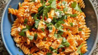 Buffalo Chicken Pasta Salad for Easy Weeknight Meals