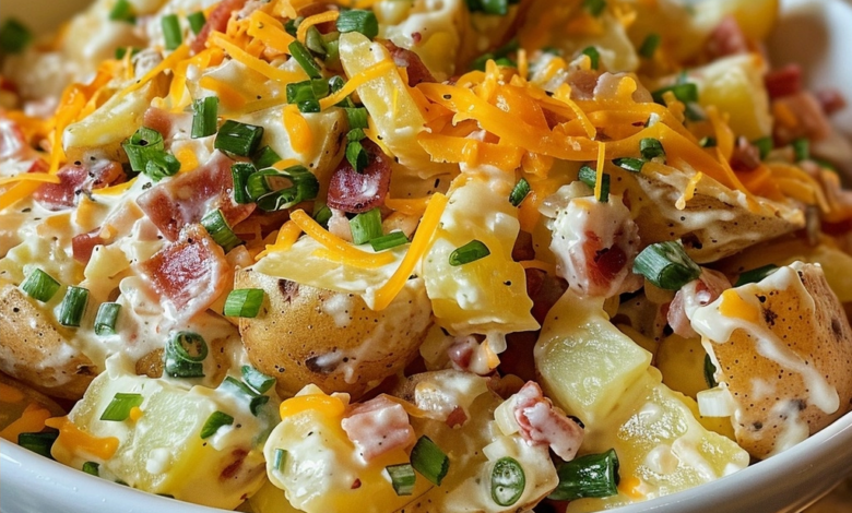 Loaded Baked Potato Salad for Summer Gatherings
