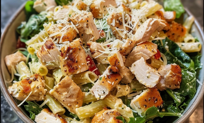 Chicken Caesar Pasta Salad for Your Next Gathering