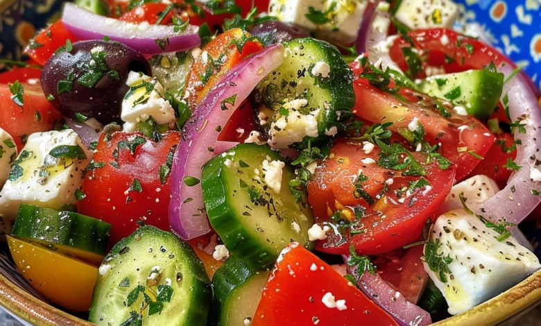 Fresh Mediterranean Greek Salad Recipe