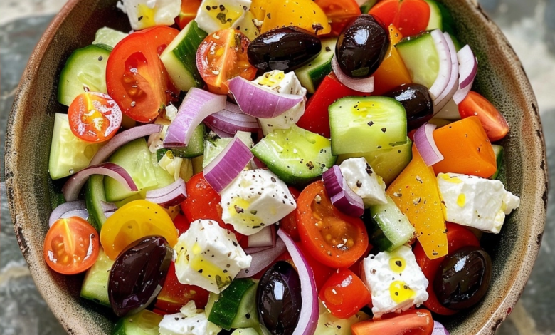 Easy Greek Salad Recipe for Fresh Summer Dining