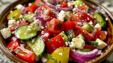 Healthy Greek Salad with Feta: Authentic Recipe