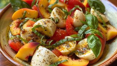 Peach Caprese Salad Recipe for Summer