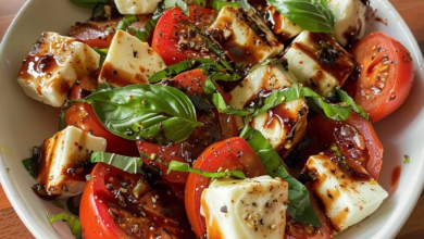 Roasted Tomato Caprese Salad Recipe