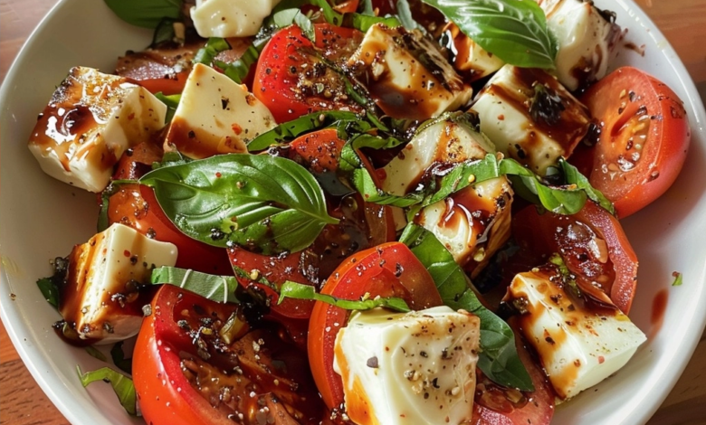 Roasted Tomato Caprese Salad Recipe