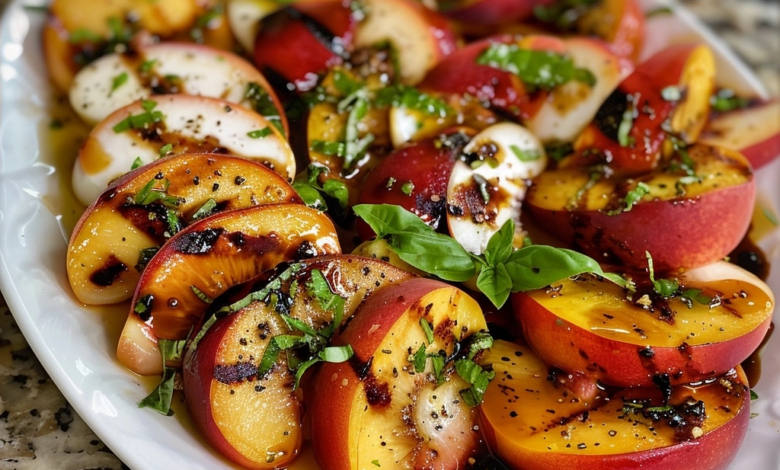 Grilled Peach Caprese Salad: A Fresh Summer Recipe