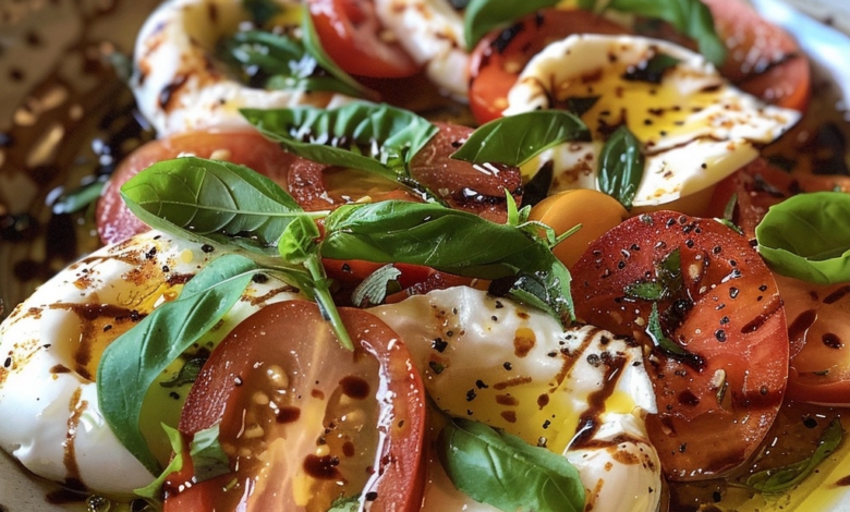 Burrata Caprese Salad: A Creamy Twist on Classic Flavors