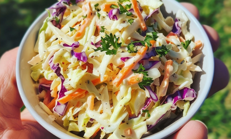 Creamy BBQ Coleslaw Recipe for Summer Cookouts