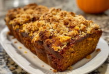 Streusel Pumpkin Bread for Fall baking
