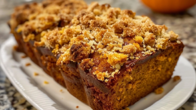 Streusel Pumpkin Bread for Fall baking