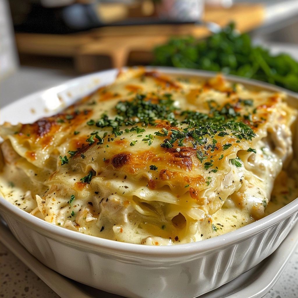 Chicken Alfredo Lasagna: A Creamy Comfort Food Masterpiece