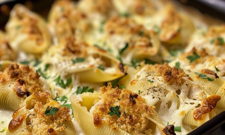Chicken Alfredo Stuffed Shells: A Creamy Comfort Classic