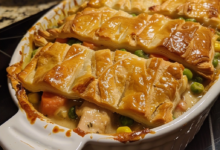 Puff Pastry Chicken Pot Pie Recipe for Weeknight Dinner