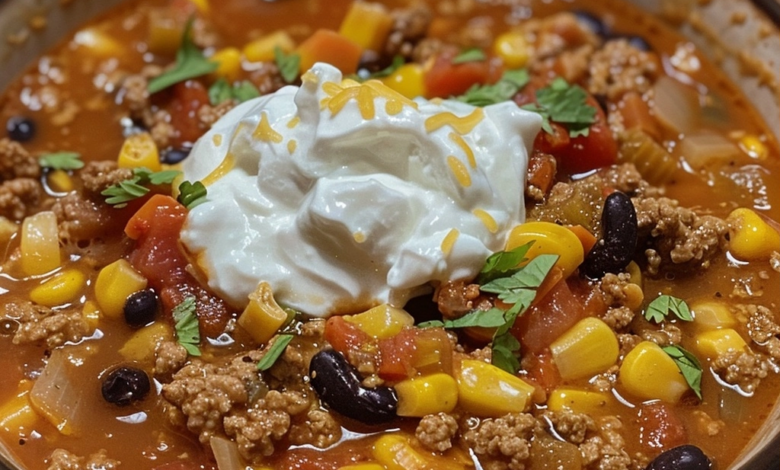 Crock Pot Taco Soup Recipe for Busy Weeknights