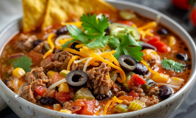 Beef Taco Soup Recipe for Easy Family Dinners