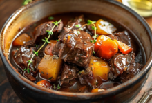 Red Wine Beef Stew Without Alcohol