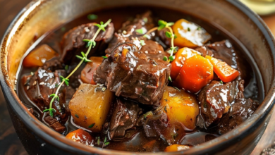 Red Wine Beef Stew Without Alcohol